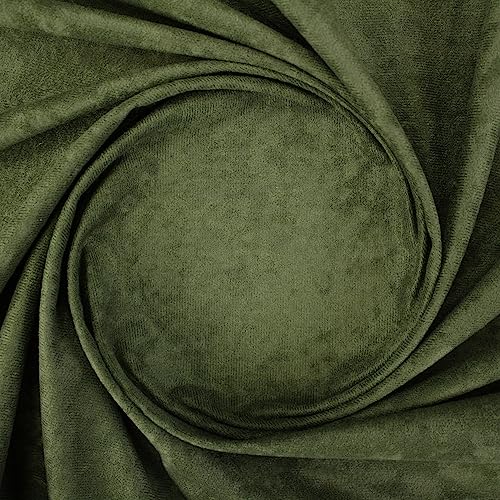 TELA DE ANTELINA COLORES LISOS POR METROS, ANCHO 150cm (1 METRO, VERDE CAZA)