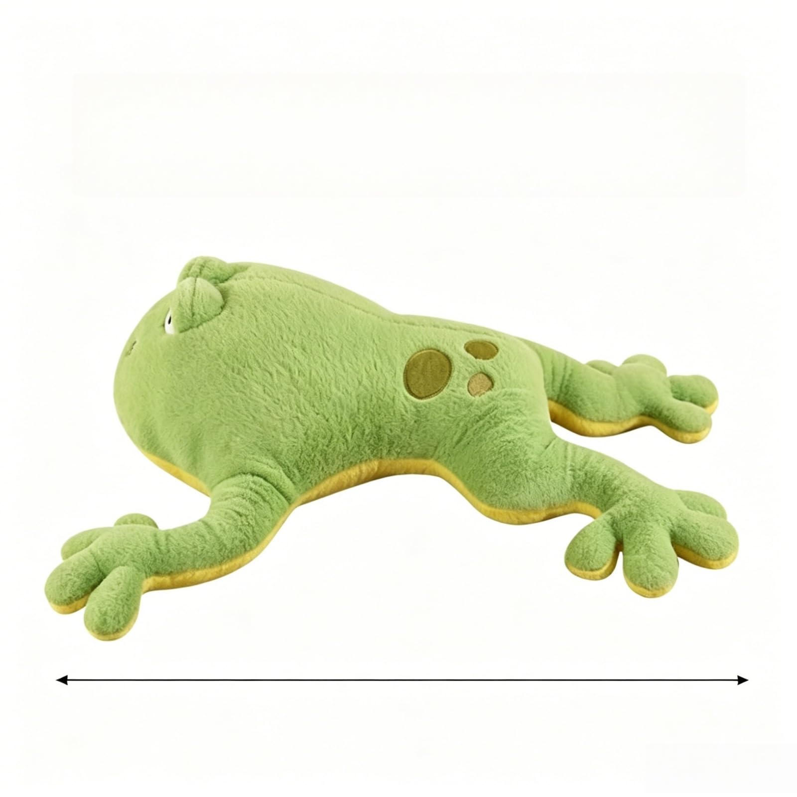 Frosch Kuscheltier, Grüne Frosch Plüschtier Stofftier, Riesiger Plüschfrosch in liegender Haltung, Kinderzimmer & als Kuschel (130cm,Grün)