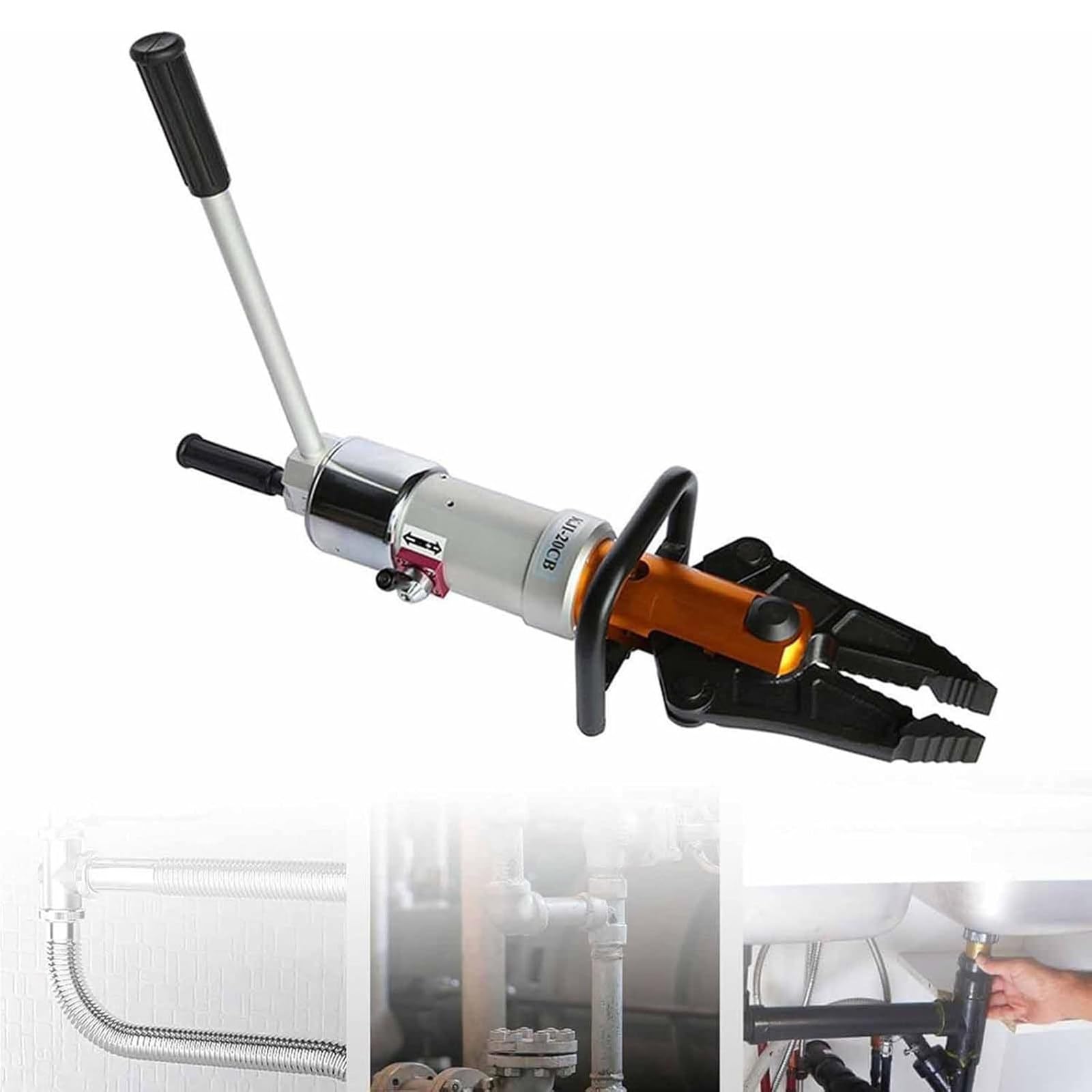 LQQYJSM Hydraulic Rescue Tool - 18t Spreader Cutter, Hydraulic Spreader Stretching Plier Spreading Force 5.5T for Firefighting/Traffic Accident Emergency Rescue 160mm Max Opening Woodencasepacking