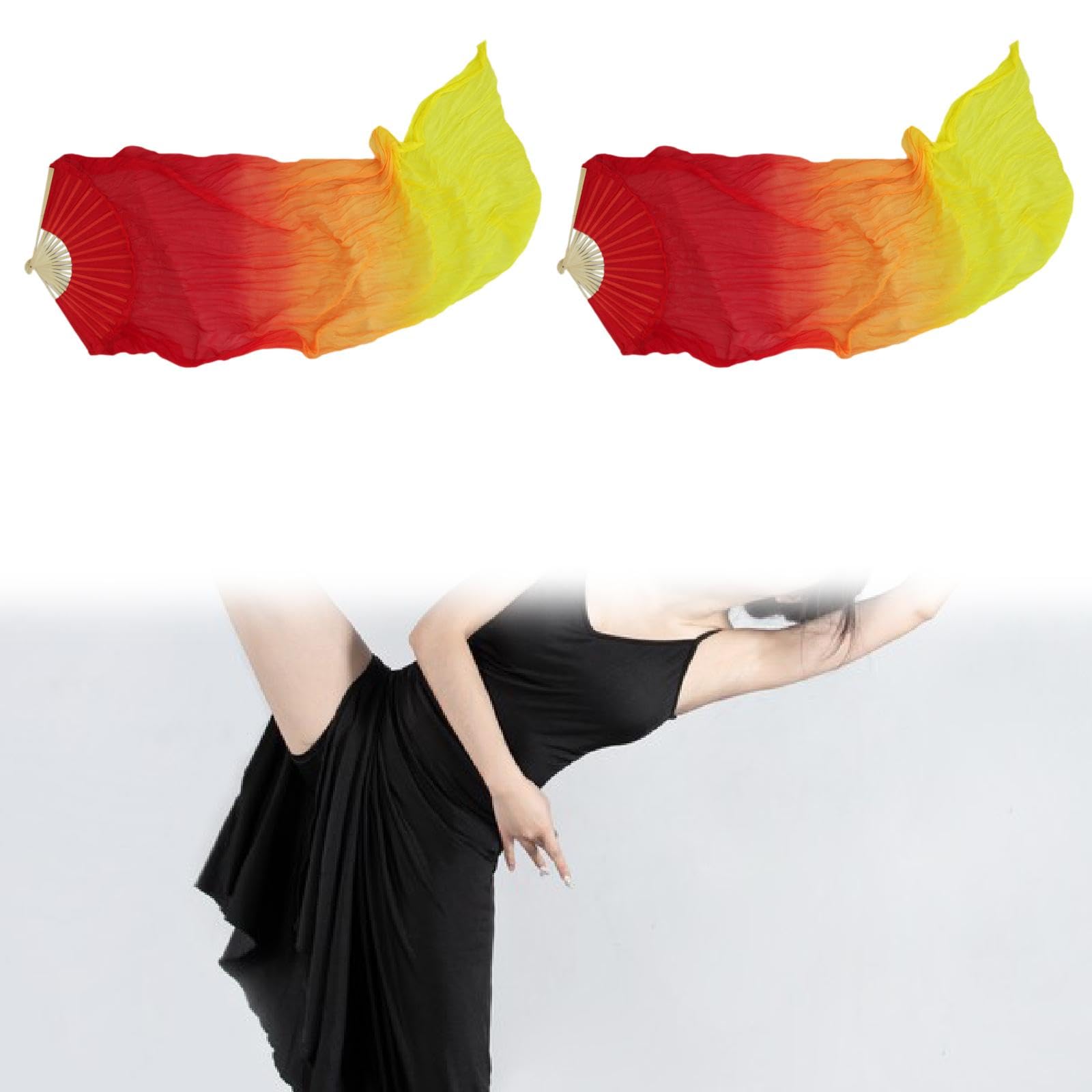 1 Par de Seda en Forma de para Danza Del Vientre, Accesorios para Disfraces de Danza Del Vientre para Mujer