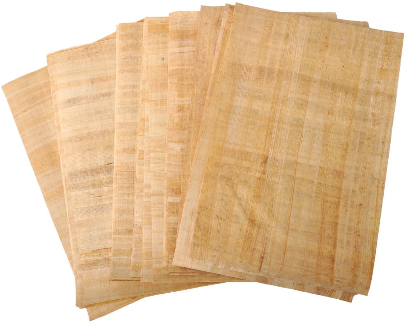 GenericSet 10 Egyptian Papyrus Paper 12x16in (30x40cm) High Quality-Papyri for Art Project, and School History - Ideal Teaching Aid Paper- by Maria stores