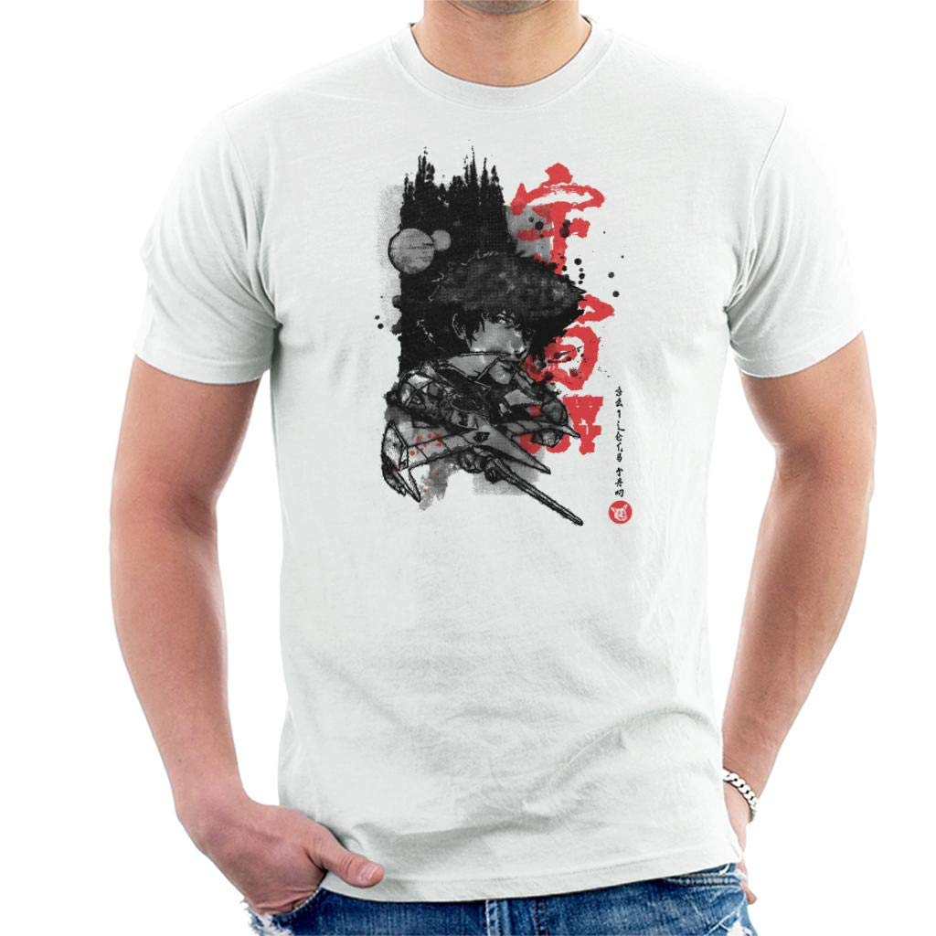 Cloud City 7 Men's White The Cowboy Bebop Spike Spiegel Art T-Shirt