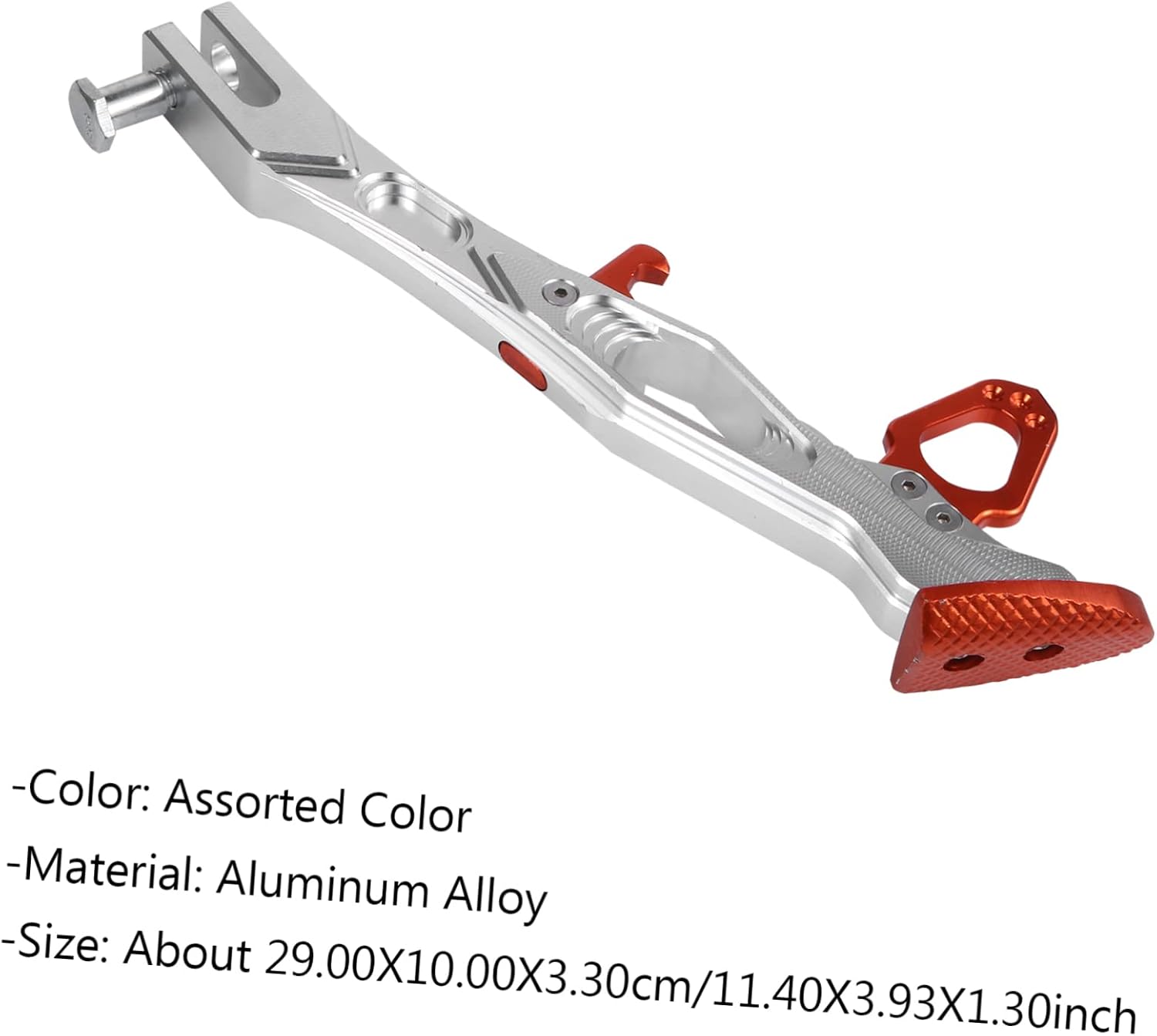 CHILDWEET Aluminum Alloy Motorcycle Kickstand Modified Single Leg Side Stand for Electric Vehicles Motorbikes Sturdy Foot Support for Easy Parking