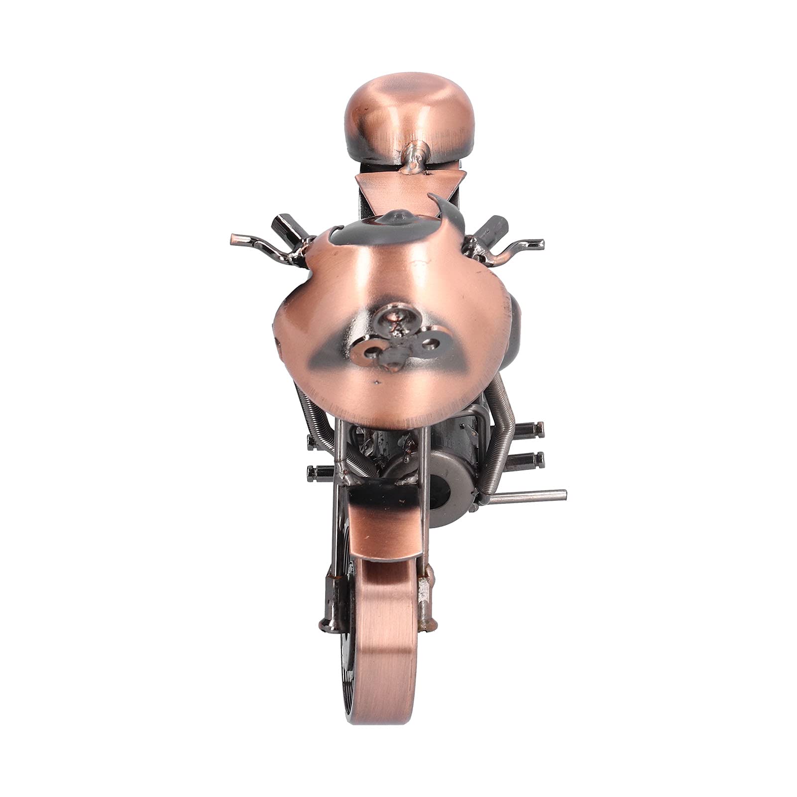 Figurine Moto Rétro En Fer - Sculpture Métal 15x6x9cm - Décoration Bureau, étagère, Cadeau Pour Amateurs De Moto