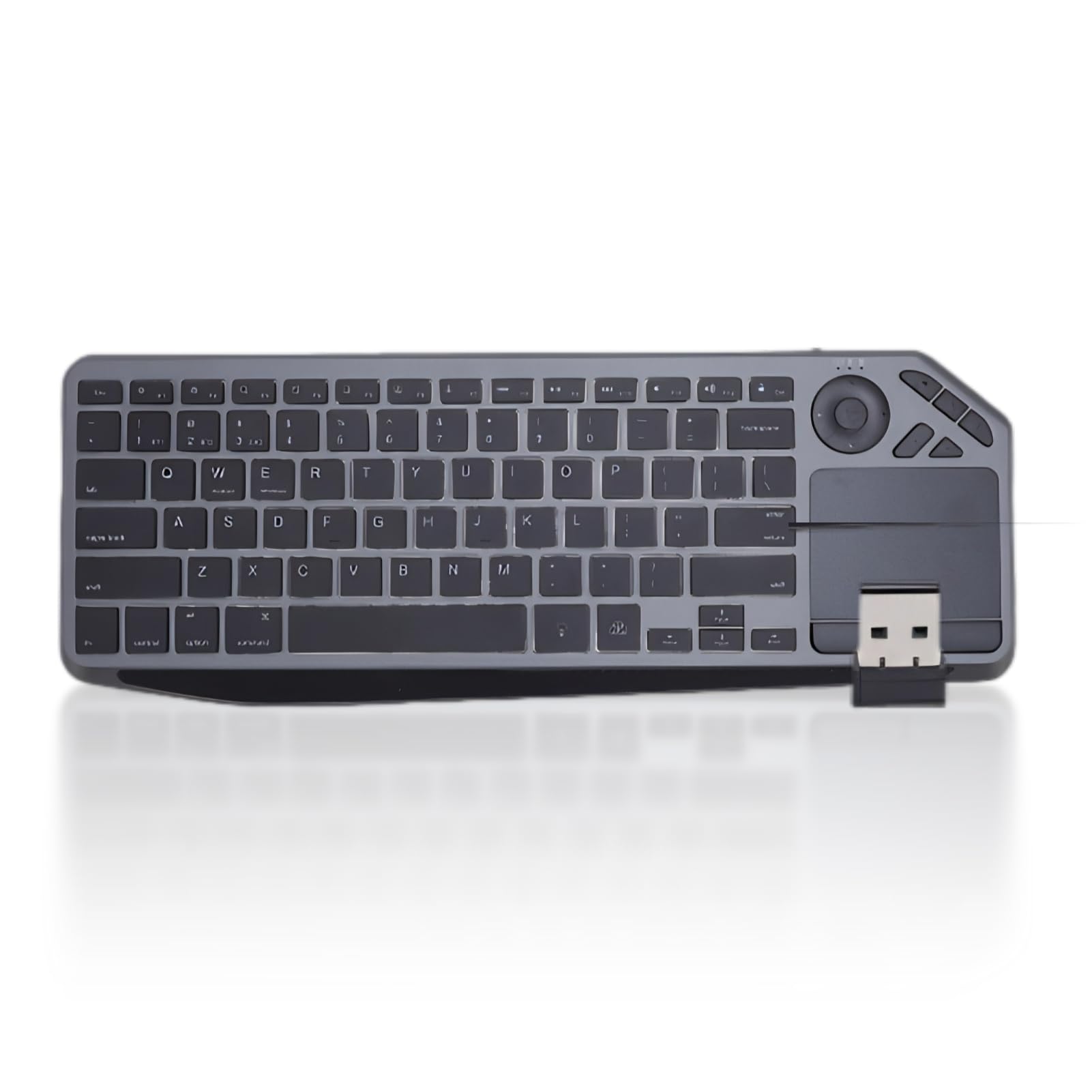 Klawiatura WL Touch TV z łatwym Sterowaniem Multimediowym Skrótem i Wbudowanym w Touchpad, 2,4G WL Bluetooth Touch Ceyboard dla Tabletu Laptopa, 7 Kolorowe Podświetlenie