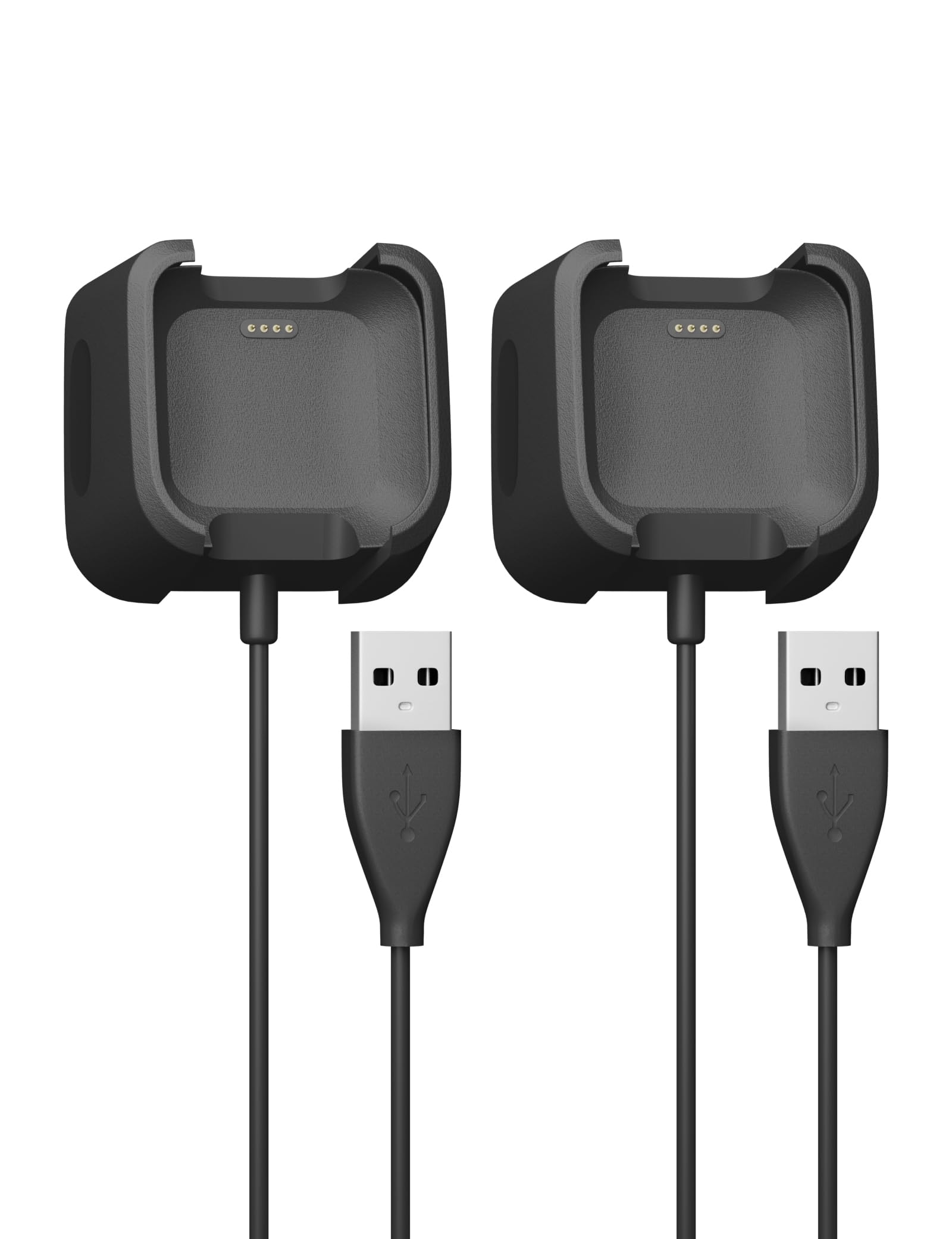 SinoaccCharger for Fitbit Versa 1/ Versa Lite/Versa SE Replacement Charging Dock Cable for Versa, Versa SE, Versa Lite Smart Watch (3.3ft/1m) 2Pack