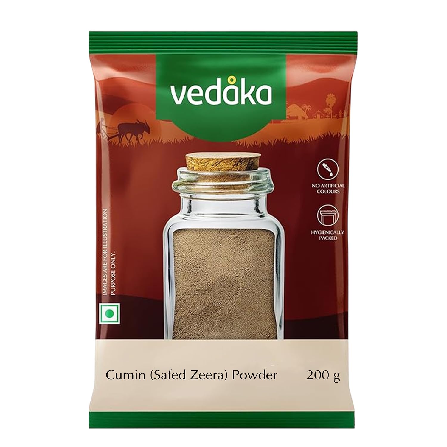 Amazon Brand - Vedaka Cumin (Safed Zeera) Powder 200 G-image-7