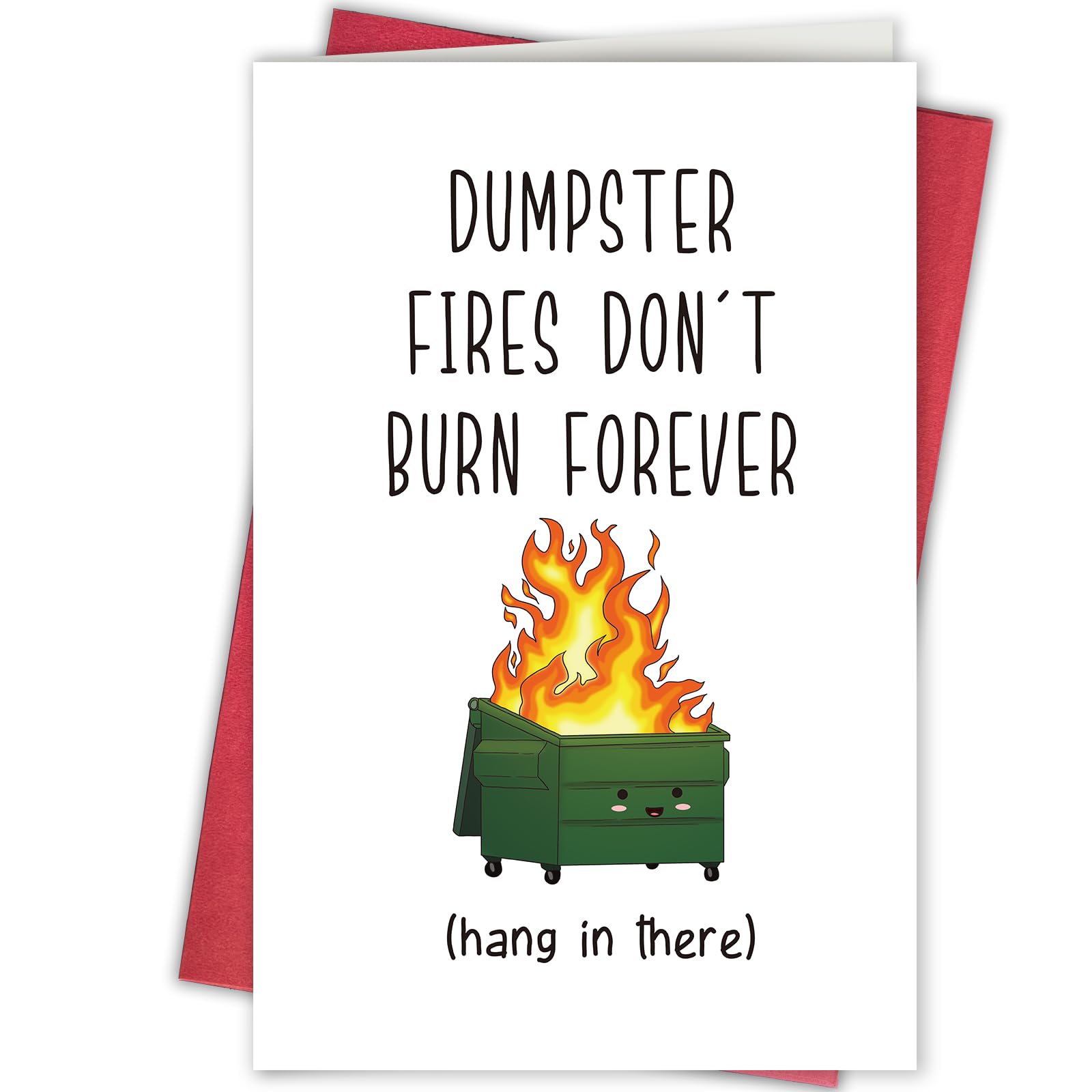 Bablira Funny Get Well, Cute Encouragement Card for Him, Her & Friend, Sympathy & Tough Times Card for Family & Friendship