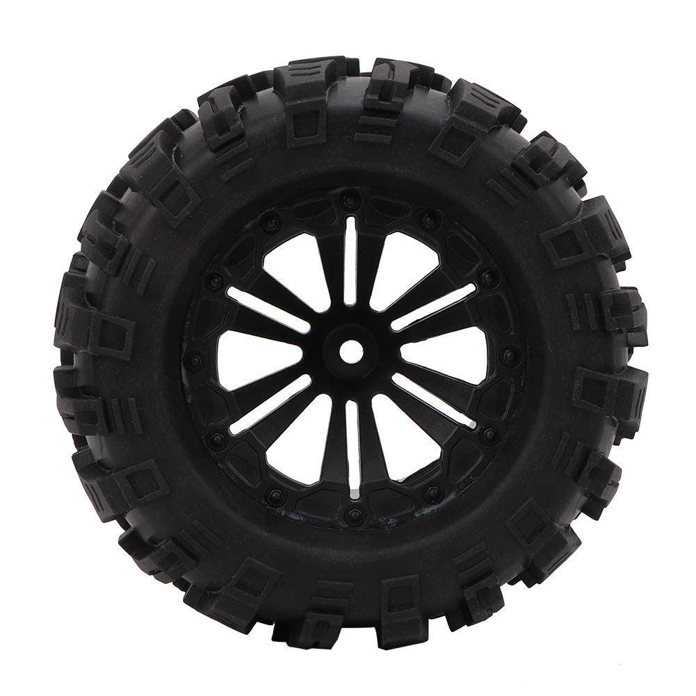 Reifen HPI Savage XS Flux 28 x 28 x 8 4 Stück Reifen aus Gummi Naben Nylonrad kompatibel mit Zubehör für RC ZD Racing Auto im Maßstab 1:10