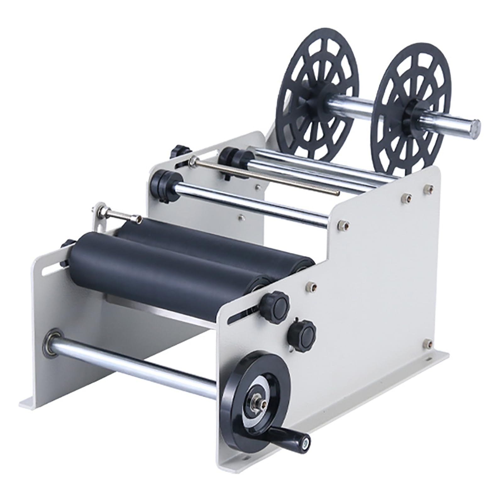 Aplikator etykiet do okrągłych butelek, ręczna maszyna do etykiet o szerokości 10-130 mm, bez pęcherzyków, 15-20 szt./min idealna do napojów i gastronomii