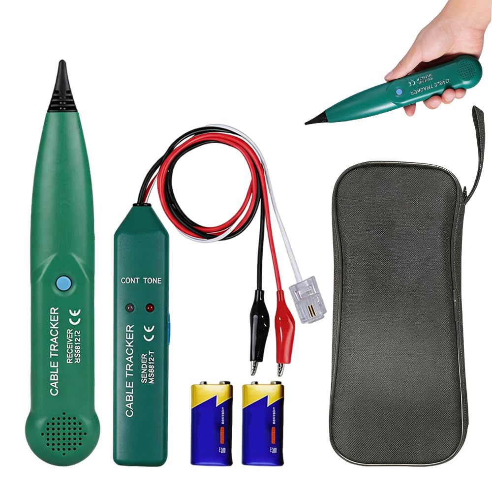 Cable Tracker, HOVCEH Rilevatore Cavo Rotto Robot Tagliaerba Include Due Batterie da 9V, Portatile Tracciatore di Cavi, Semplice da Usare Cercacavi Giardino Automower