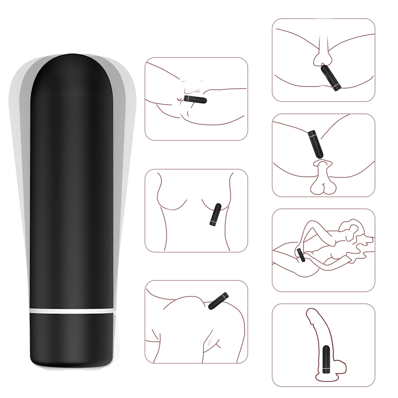 Gode Ceinture Sex Toys Godemichets Vibrant Réaliste avec Vibromasseur Bullet, Godes Anals en Silicone Détachable Stimulateur G-spot, Sex Toýs pour Femmes Couple Lesbien
