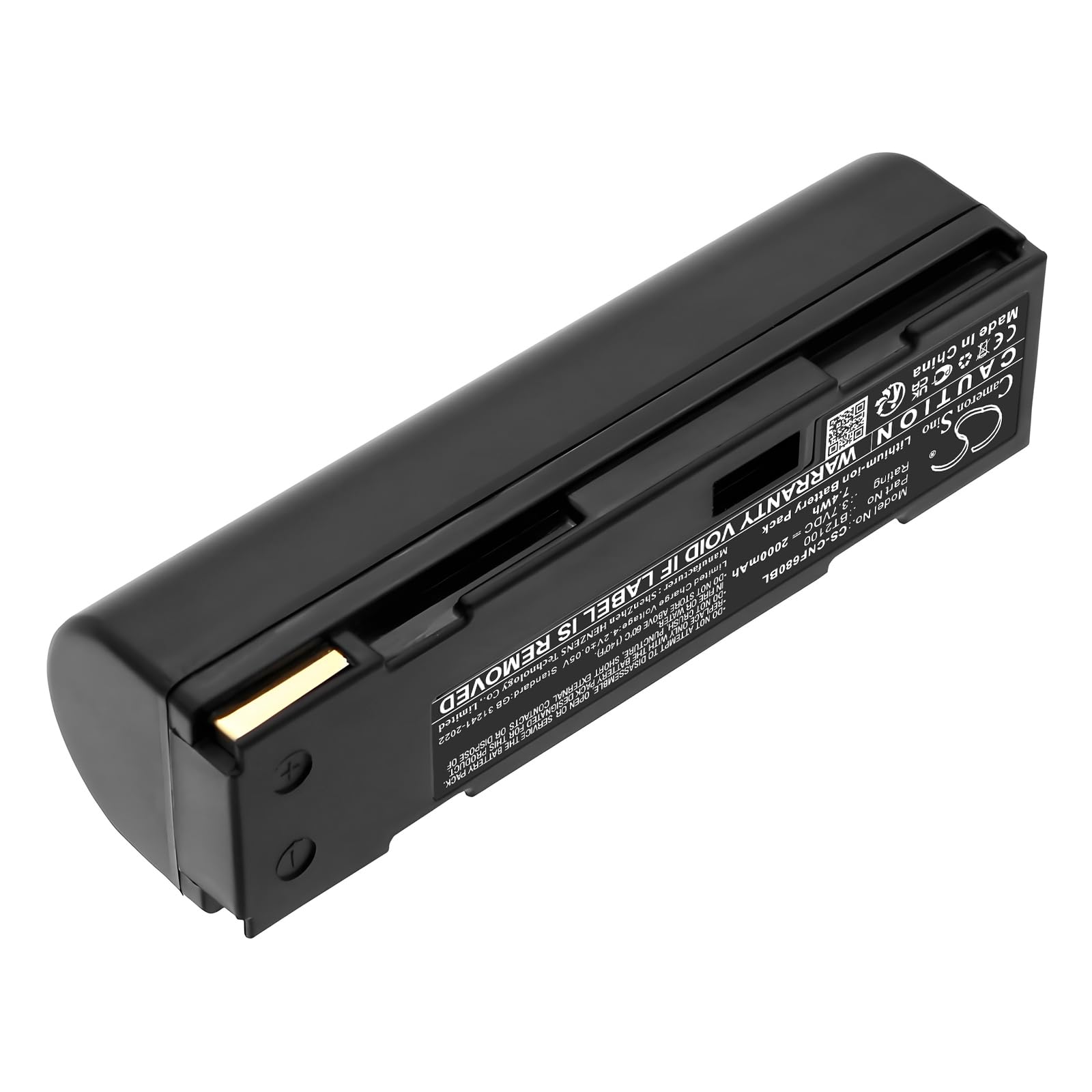 TECHTEK Batterie 2000mAh Compatible avec [CINO] 680BT, F680BT, F780BT, pour [Cognex] Dataman 8000, DataMan 8050, DataMan 8050E, 8050X, 8100, 8500, 9500 remplace 12 FBA