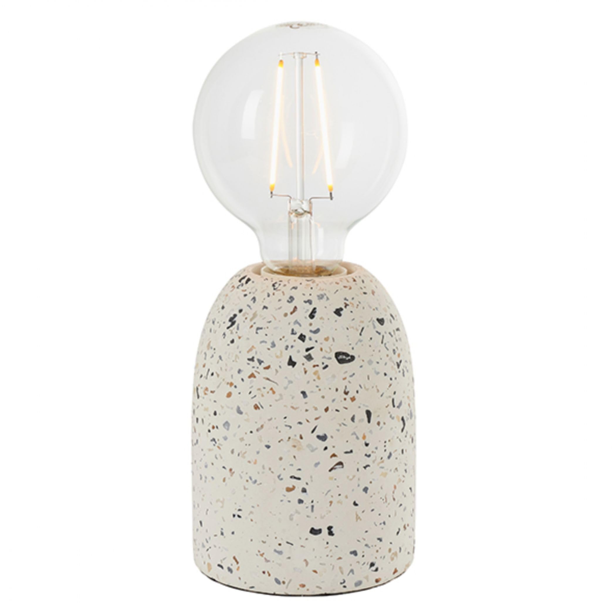 Endon Lighting White Terrazzo Table Lamp Base In With Multi-Coloured F