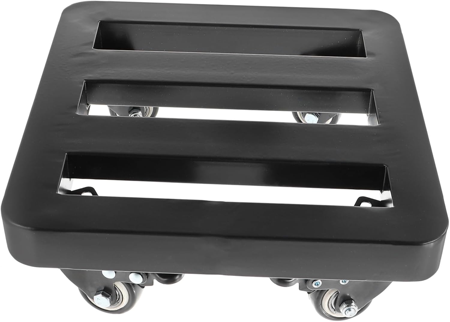 Kisangel Flowerpot Base Plant Stands Wheels Outdoor Planter for Patio Iron Tray Fade-resistant