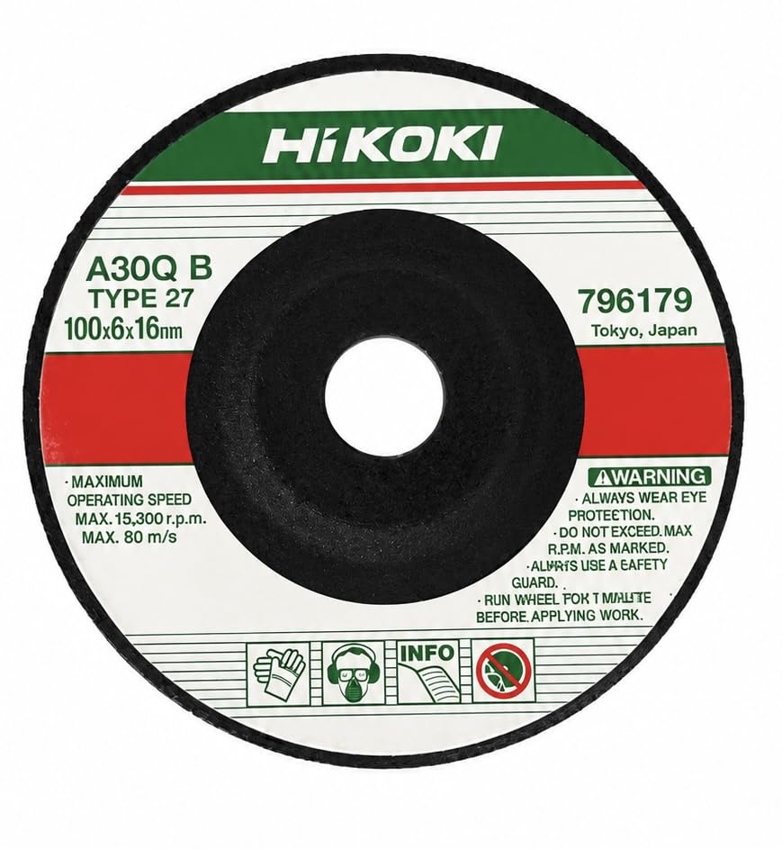 HiKOKI 4 Inch Grinding Wheel for Metal 107mm Abrasive Disc for Angle Grinder – Iron & Steel Grinding Pack of 5pcs-image-40
