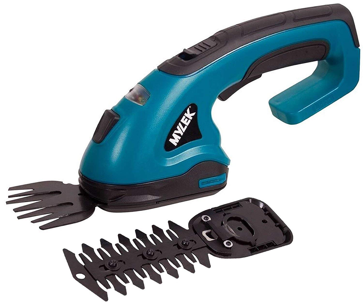 MYLEK Cordless Hedge Trimmer, Grass Shears with 2 Blades and Blade