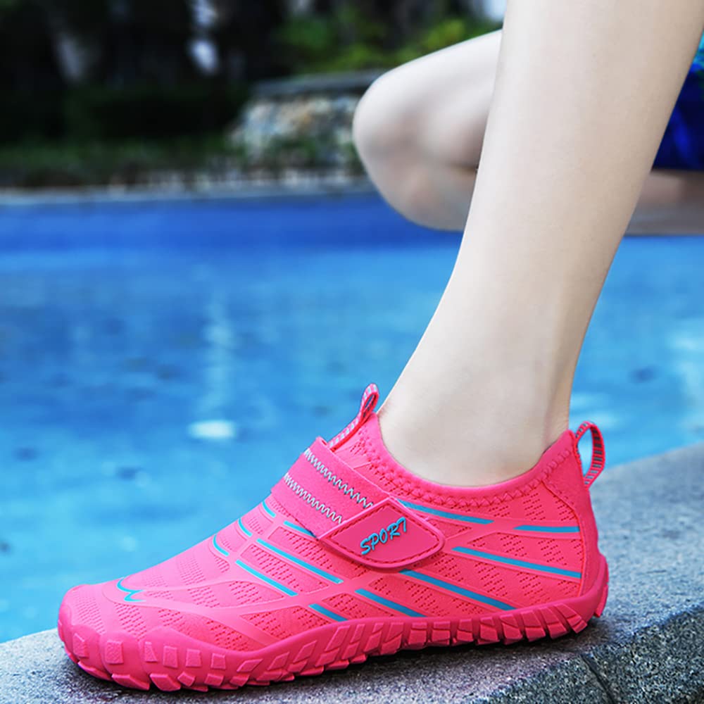 Chaussures d'eau Enfants Garçons Filles Séchage Rapide Antidérapant Pieds Nus Chaussures Plage Piscine Surf Sport Chaussures de Bain Aquatiques