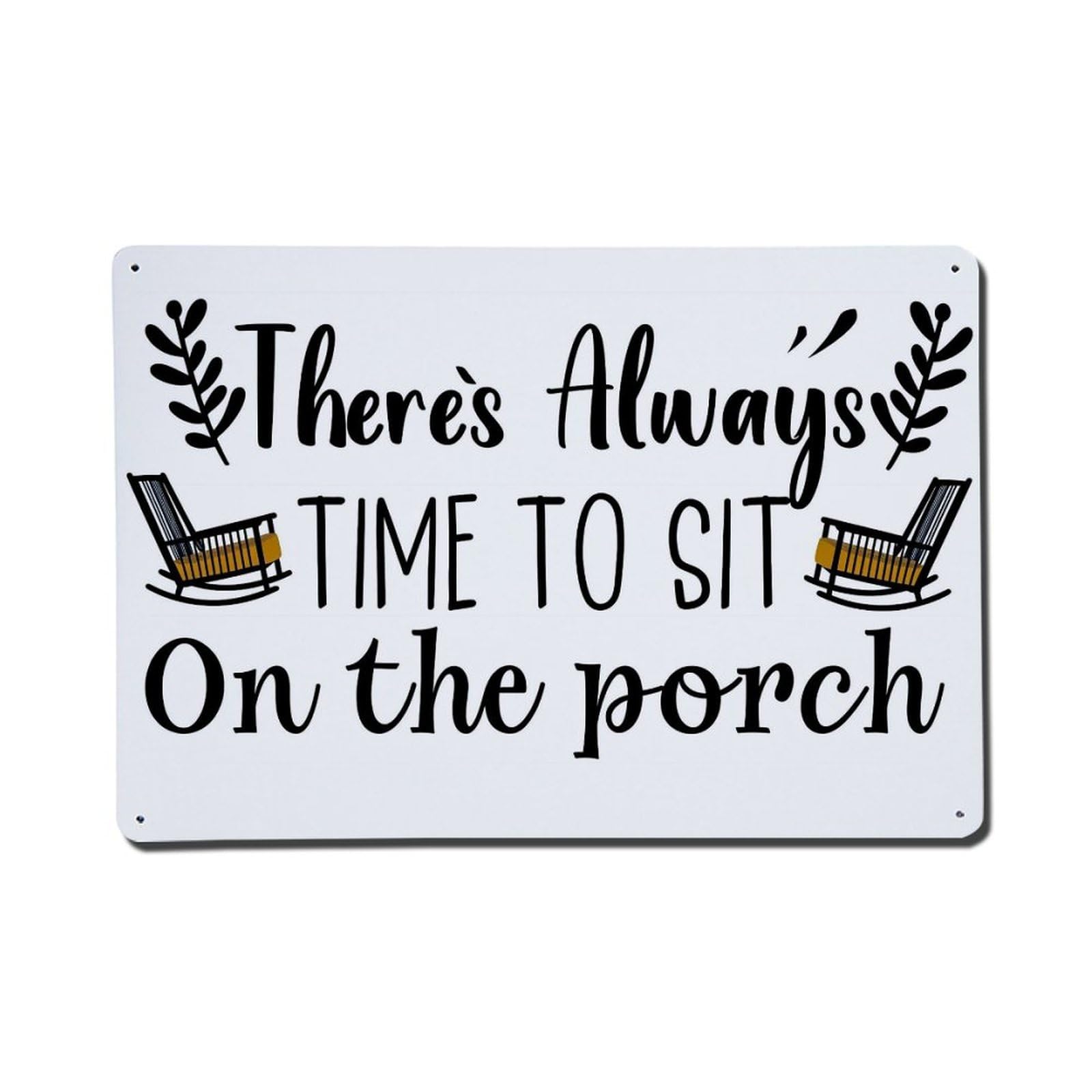 Nestemfo Vintage There Is Always Time Tin Sign Metal Sign, Living Room,Bar, Home, Bedroom Wall Decor,Retro Metal Poster 8X12 Inches