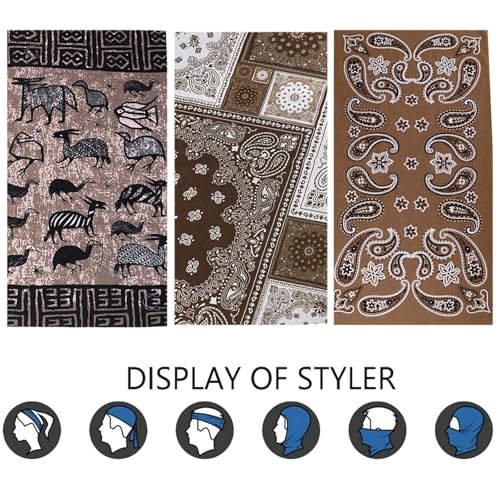 Neck Gaiter Mask Face Scarf Bandana Tube Cover Headwear Balaclava Headband Headwrap for Men and Women4