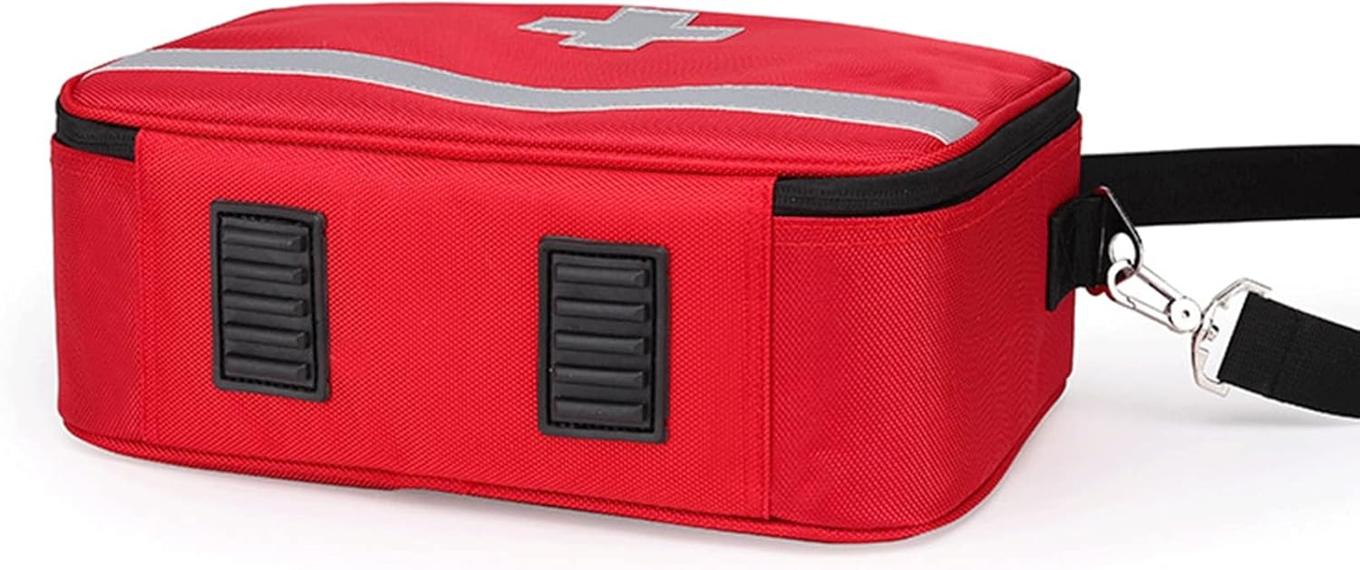 Emergency Trauma Bag, Nylon First Aid Kits Compact and Lightweight Empty Responder Medicine for Nursing Supplies