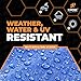 Better Blue Poly Tarp - 5' X 7' - Multipurpose Protective Cover, Leightweight, Durable, Waterproof, Weather Proof - 5 Mil Thick Polyethylene - by Xpose Safety