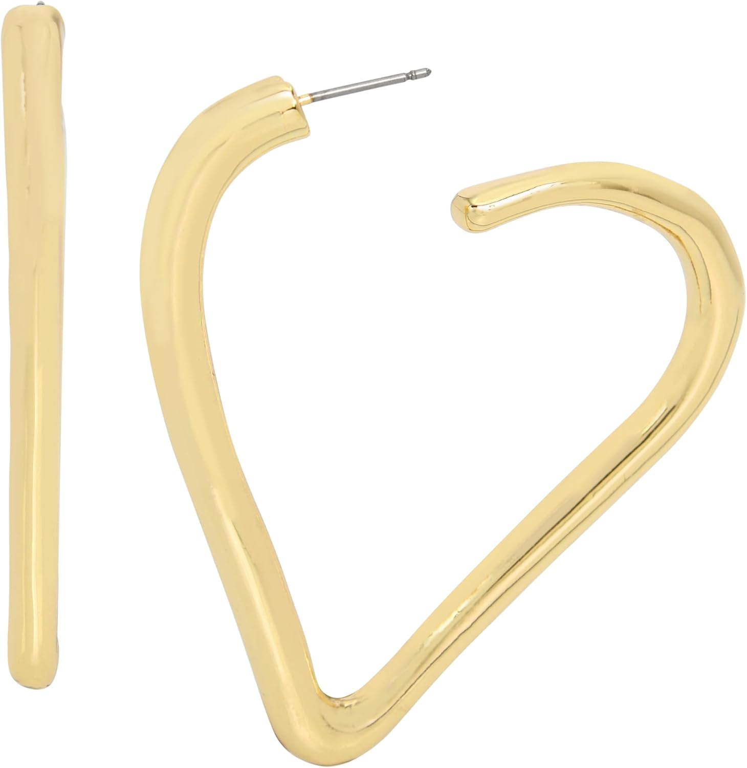 Robert Lee Morris Soho Womens Puffy Heart Stud Earrings