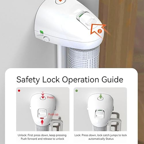 Miniatura 5 de Retractable Door Barrier for Pets, with Adjustable Width Design, 45x150cm, Indoor Pet Enclosure, Extendable Stair Gate, Aluminum Alloy Material, for