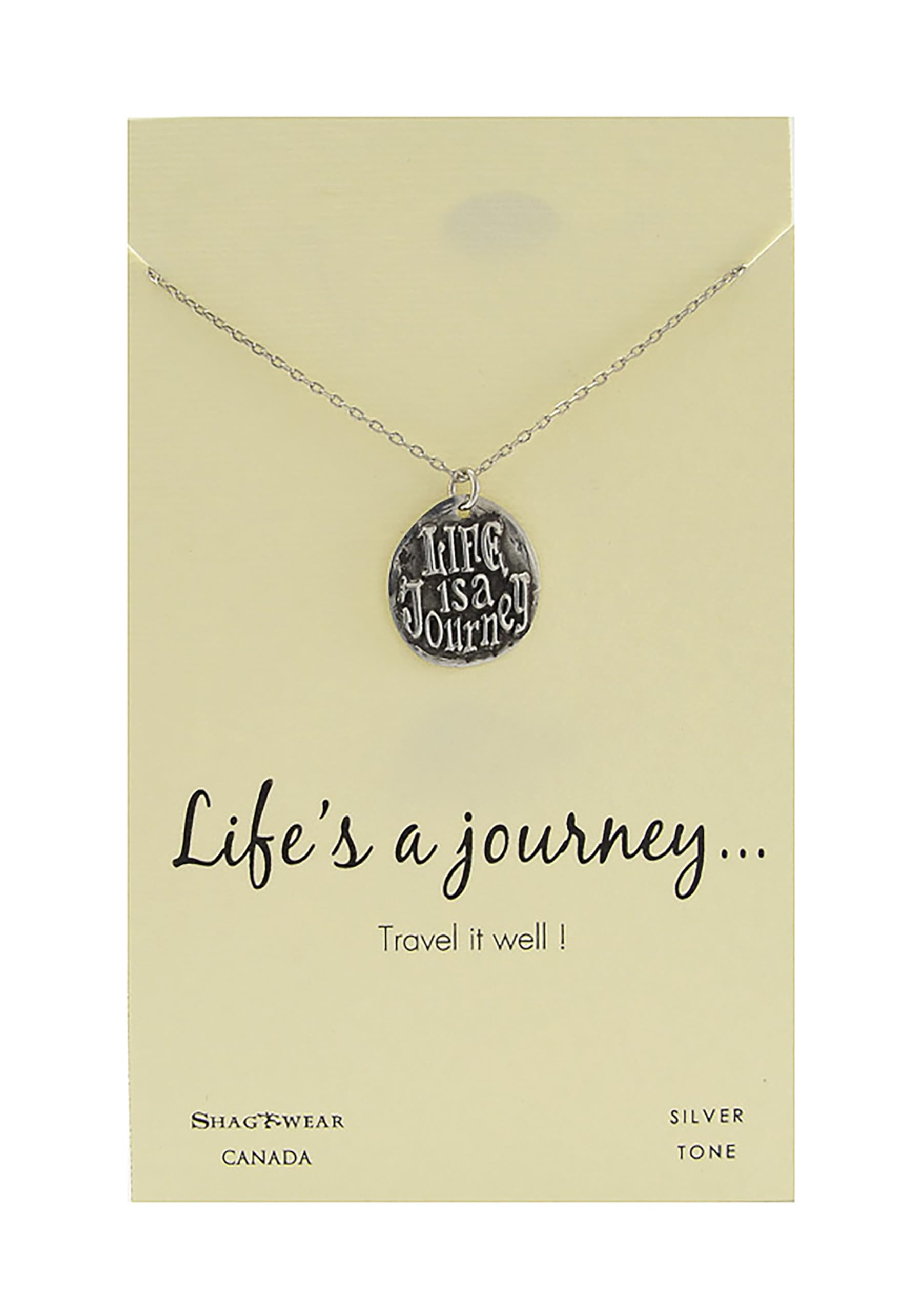 Shag Wear Life Love Friendship Inspire Pewter Pendant Necklaces