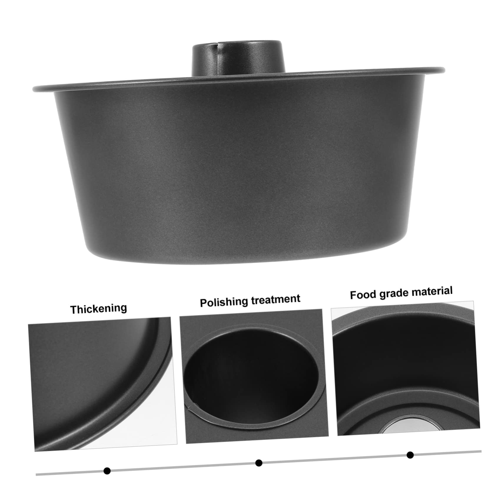COLLBATH 1pieza Molde Redondo De Horneado Carbono Molde Para Pasteles Antiadherente y Resistente Para y Postres Apto Para Microondas y Horno Fácil De Desmoldar y Usar