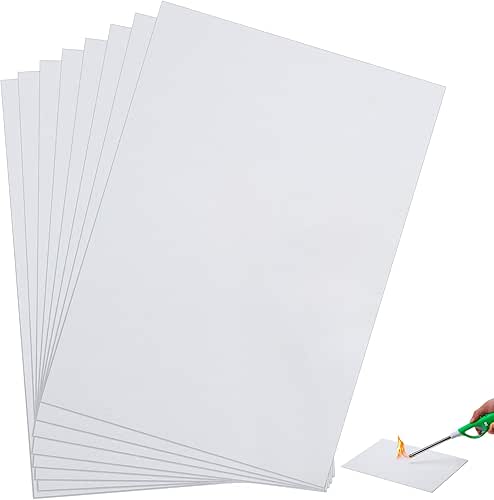 Qilery 8 Pcs High Temperature Gasket Paper Exhaust Gasket Material