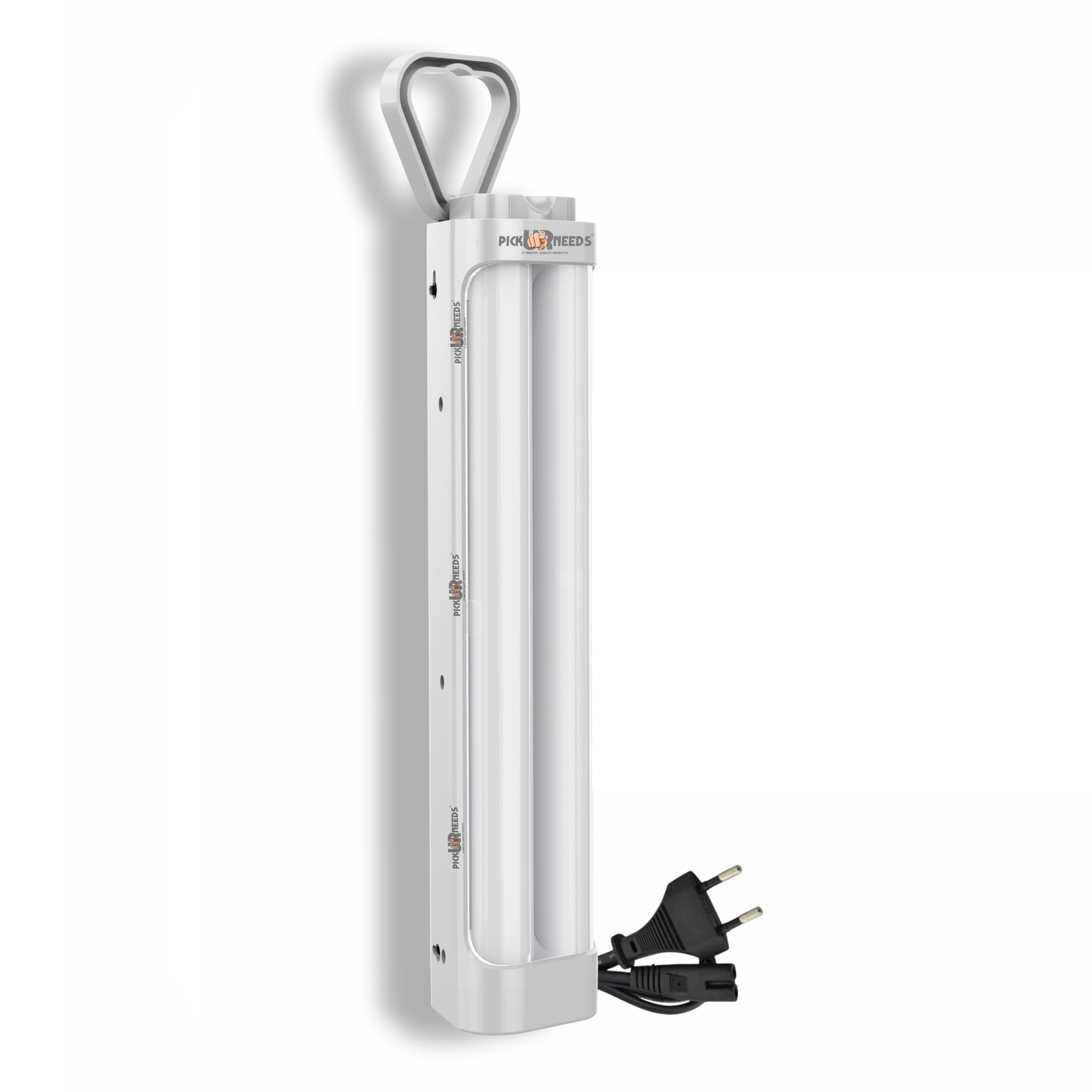 Pick Ur Needs Rechargeable 2 High Brightness 80W LED Tube 1600 mAh Flood Lantern Emergency Light Lamp (White)-picture-13