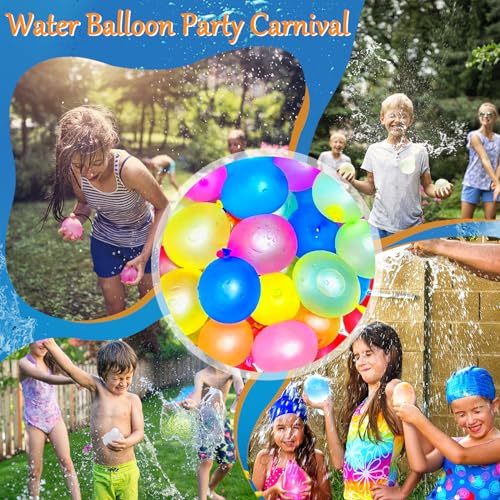 ZHHGOO 666 Stück Wasserballons,Mehrfarbig Wasserballons,Sekunden Schnellfüller,Wasserbombens Selbstschließend,Asser Luftballons Mega Pack,Pool Spielzeug,Strand Party,Outdoo für Poolparty