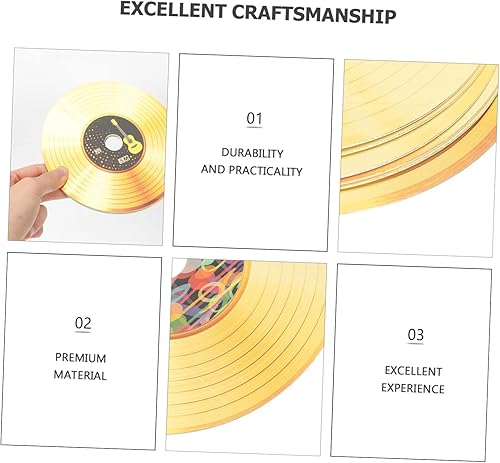 Miniatura 9 de Abaodam 12 calcomanías para exteriores, decoración de pared para decoración al aire libre, discos retro, imagen de sala de estar, calcomanías de