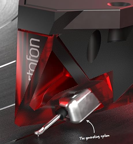 Miniatura 4 de Ortofon Pastilla roja premontada de 6.6 ft de 6.6 ft, montada en SH-4 Black Headshell