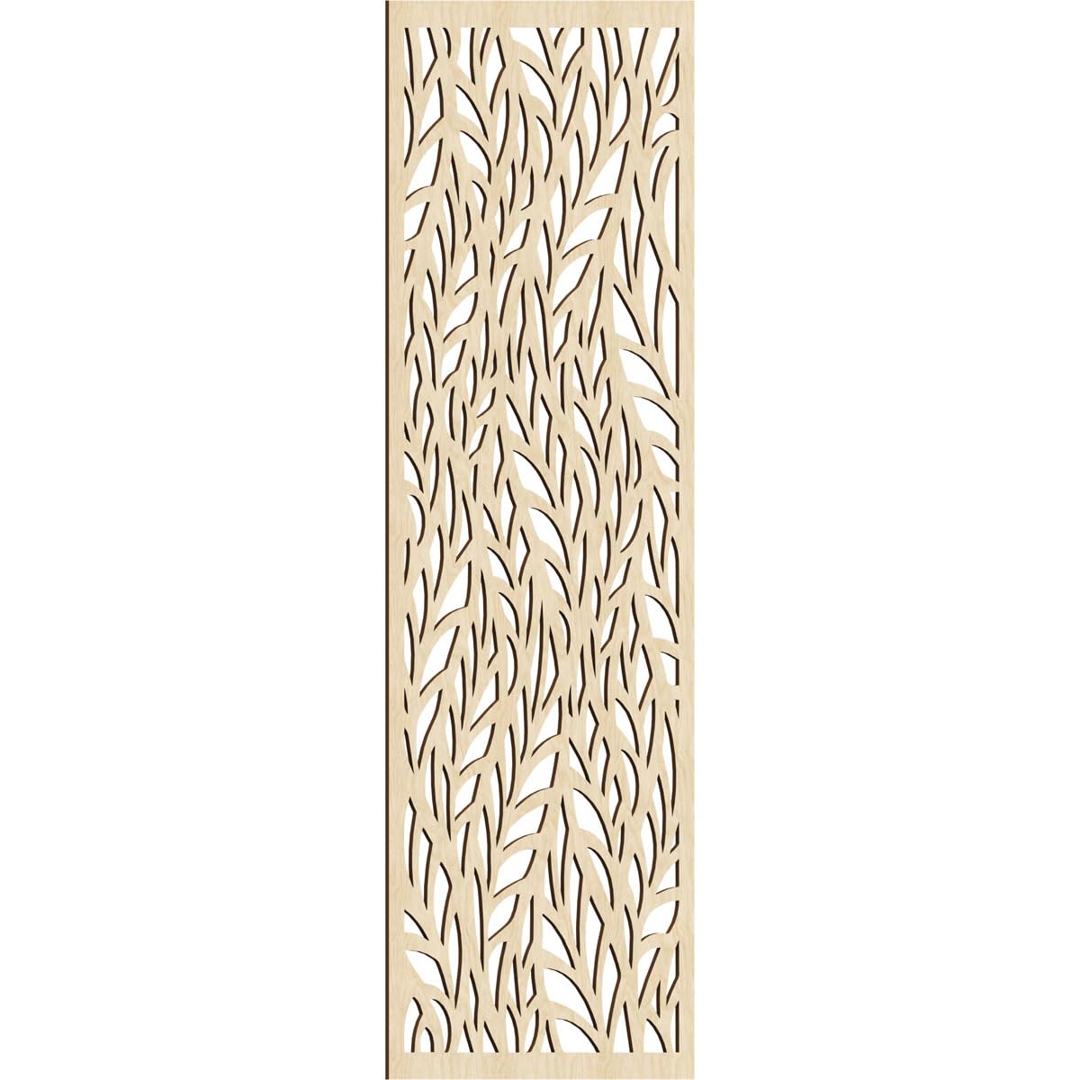 Ortonville Decorative Pierced Fretwork Wood Wall Panels, 31 3/8"W x 79 3/8"H x 1/4"T, Birch