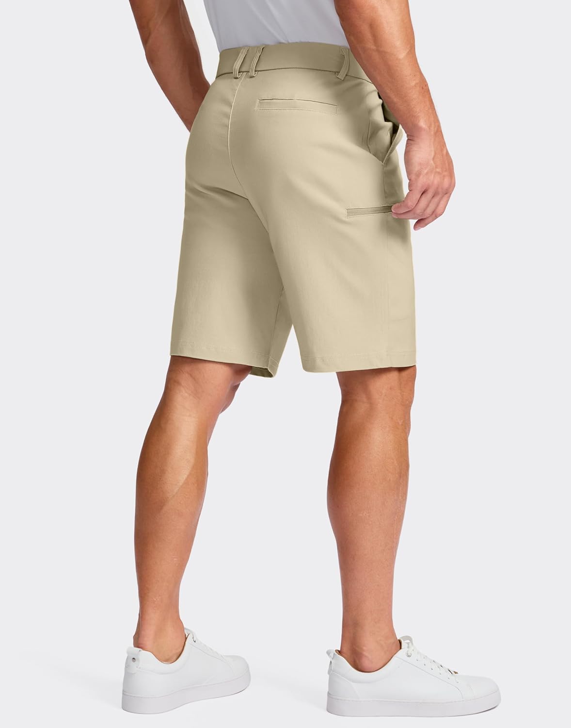 Pudolla Men's Casual Shorts 7/9 Inch Golf Shorts Stretch Dress Work Shorts for Men with 4 Pockets Quick Dry Lightweight - Image 2