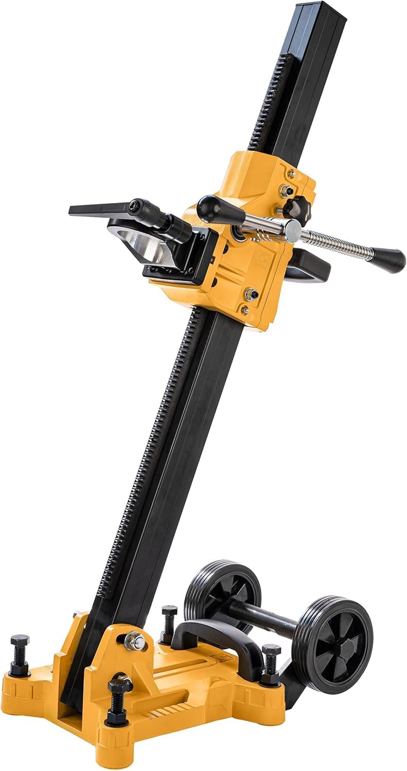 WT45S Supporto per Carotatrice Inclinabile con Rulli di Trasporto 62mm - Supporto per Carotatricee 12kg - Suporto per Carotatrice per Carotaggio - Ausilio per la Foratura Guida per Foratura