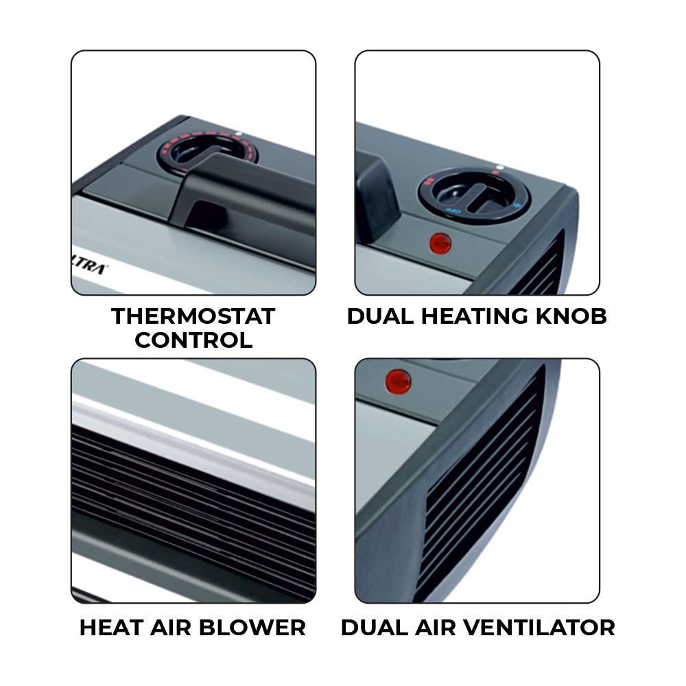 Baltra Hot Spell BTH123 2000-Watt Fan Heater With ISI Mark (Gray) 1