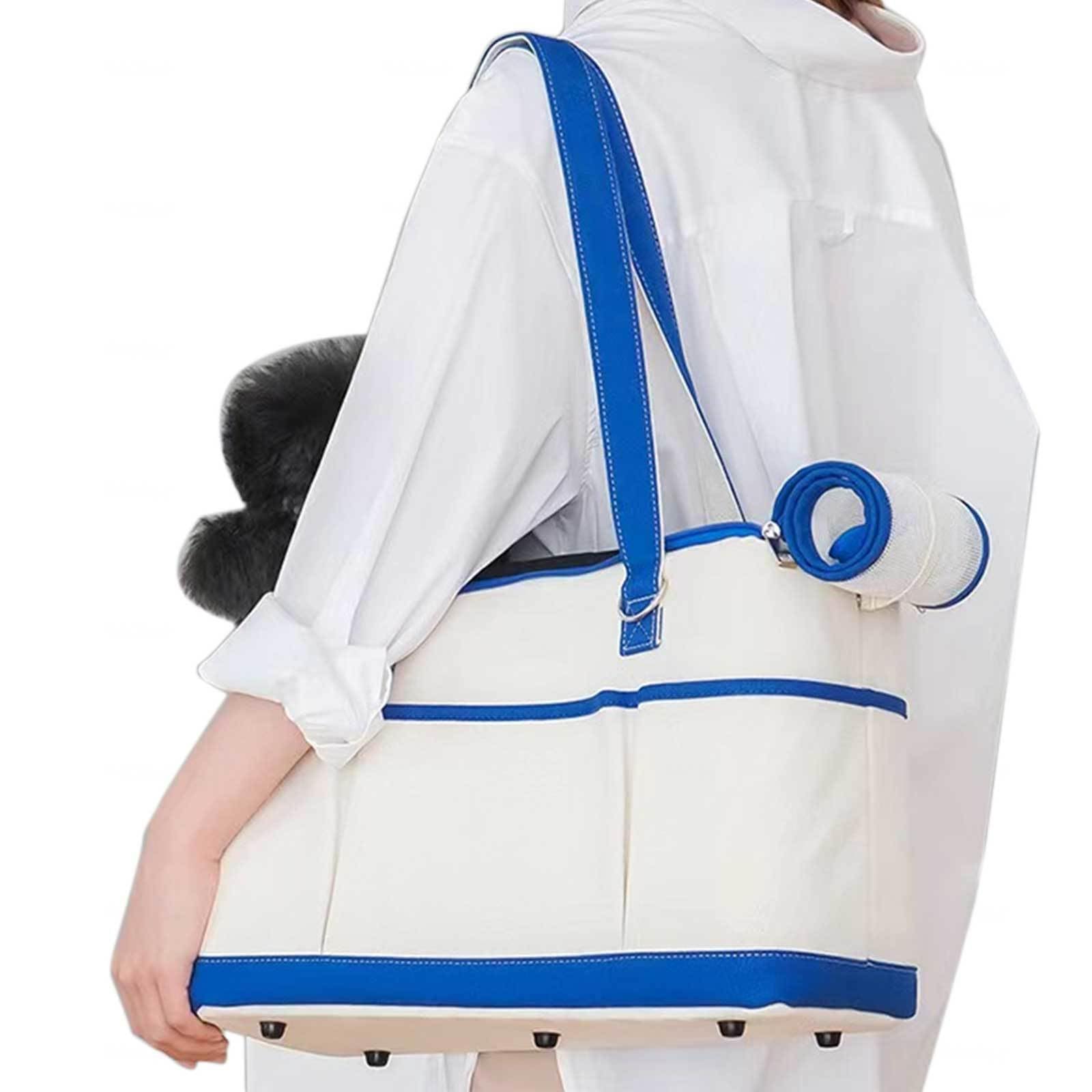 Bolso de Viaje para Mascotas Monedero para Perros Monedero de Animales Pequeños Bolsa para Cachorros Mochila para Perros para Perros Pequeños, Gatos para Viajes Al Aire Libre,Blue