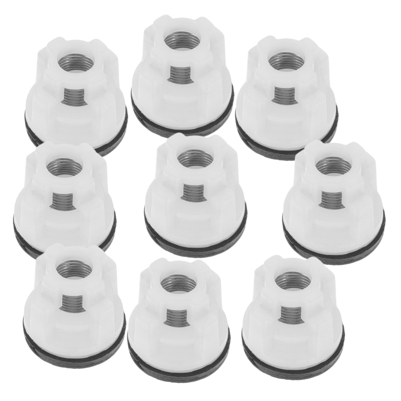 Kit de 10 Válvulas Unidireccionales de Plástico PP para Hidrolimpiadora, Accesorio Blanco Compatible Lavadoras de Presión para Lavado de Coche