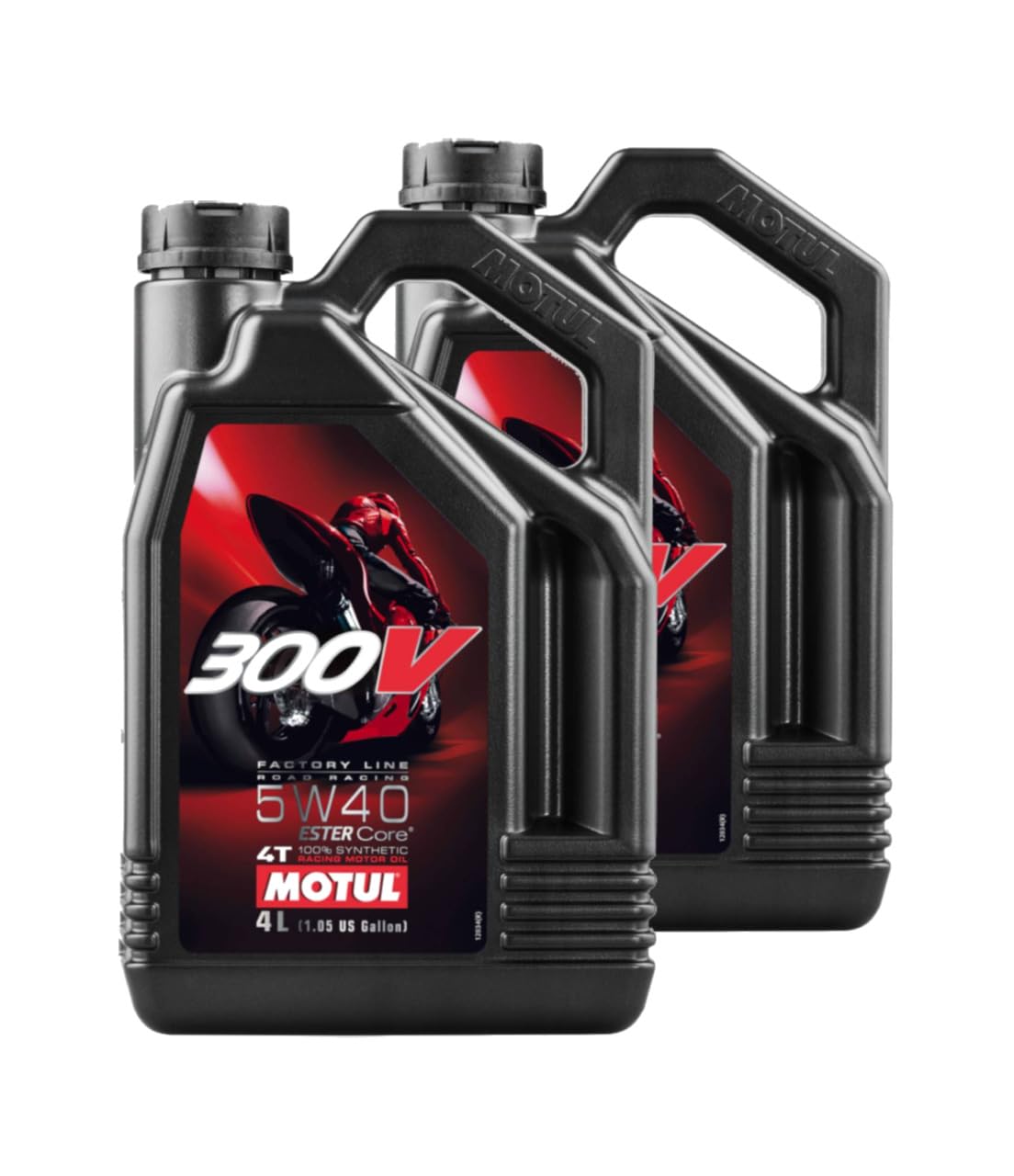Kit de 2X Aceite de Motor 4T 300V FL Road Racing 5W40 4L KT-61