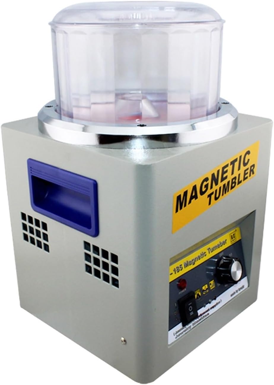 Jewelry Bench Buffer KT-185 Magnetic Tumbler Polisher Variable Speed Gold Polishing Machine Equipment Tool