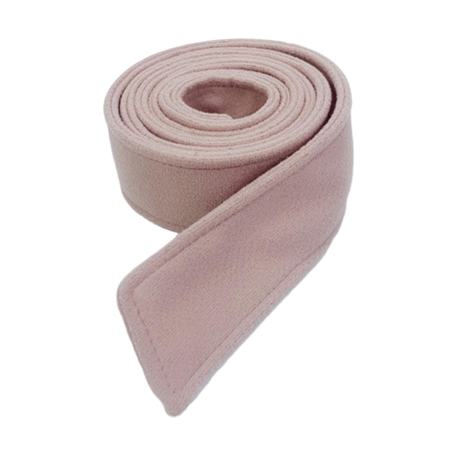 URJIX™ Women's Faux Wool Overcoat Waist Belt Long Enough Trench Coat Belt Pink-image-25