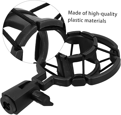 Vista 7 de 1pc Microphone Shock Mount Soporte De Micrófono Microphone Holder Clip Universal Mount Microphone Shockproof Mount Mic Stand Mic Cradle Adjustable