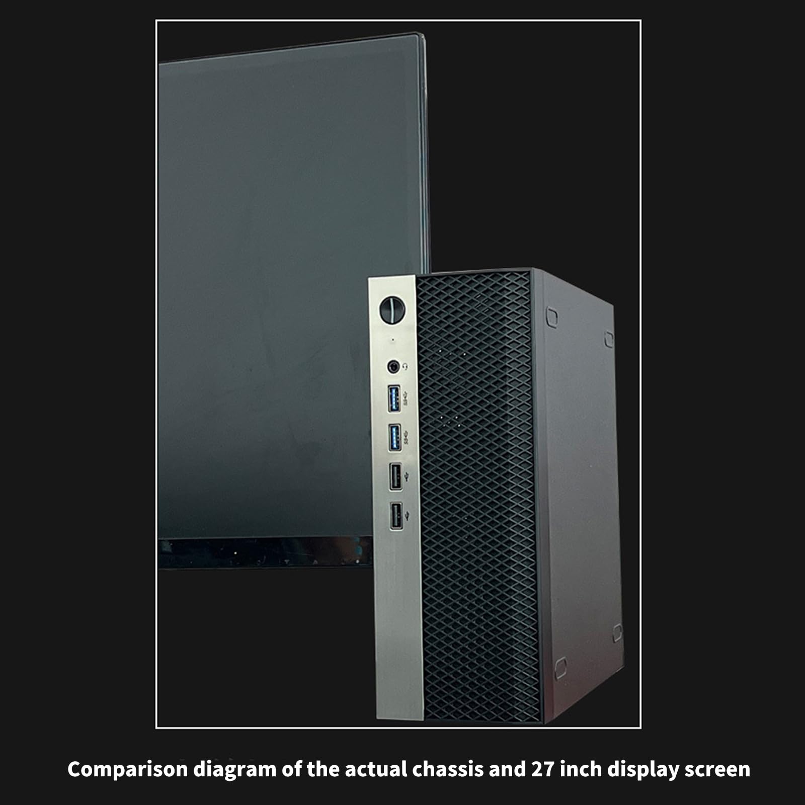 Portatile resistente della costruzione d'acciaio della cassa del computer di ITX miniatura per il caso di fattore di forma piccolo delle postazioni di lavoro