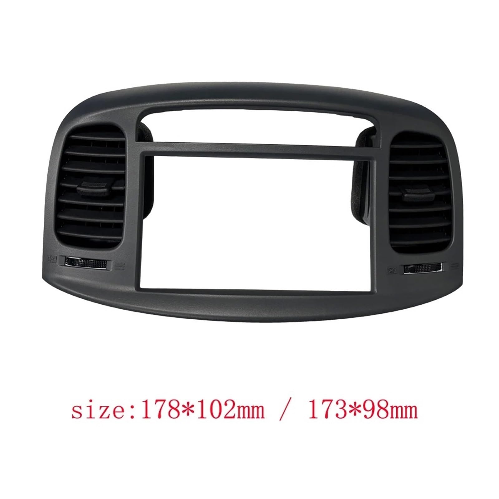 Für Hyundai Für Accent 2006-2011 Auto Radio Fascia Panel Dash Kit Installieren Trim Platte Stereo Konsole Abdeckung Auto Audio Rahmen(Frame air Outlet)
