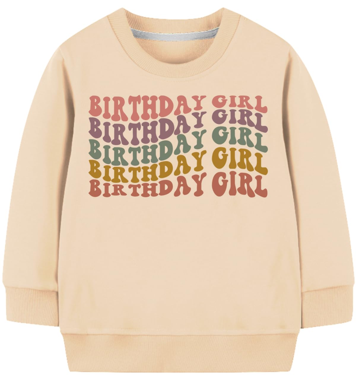 Mrocioa Birthday Girl Sweatshirt 1st 2nd 3rd 4th 5th 6th Girls B-DAY Gift Tshirts Long Sleeve Cotton Tees