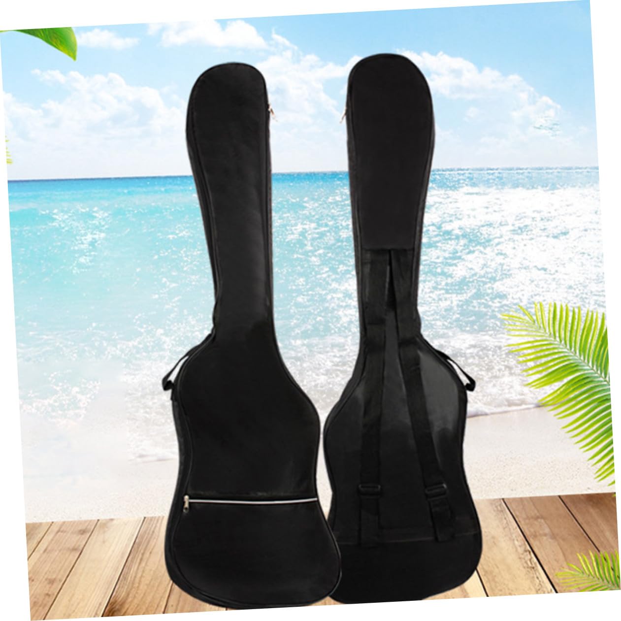 VANZACK e con per Oxford Elettrico Imbottita Basso Custodia Resistente Borsa All'acqua Tracolla Regolabile Manici Leggera e Pratica per Trasporto Musicale