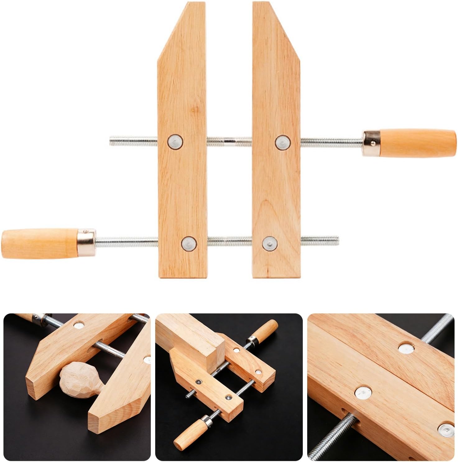 Adjustable Clamping Tool Wooden Handscrew Clamp for Reliability in Multiple Scenario Instrument Making Woodwork